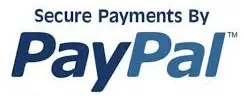Secured by PayPal badge for trusted and encrypted payments